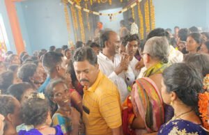 వీర్లంకమ్మ తల్లి విగ్రహ ప్రతిష్టలో ఆమంచి