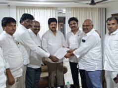 గ్రానైట్ పరిశ్రమను ఆదుకోండి : ఏలూరి ఆధ్వర్యంలో మంత్రి కొల్లు రవీంద్రకు వినతి