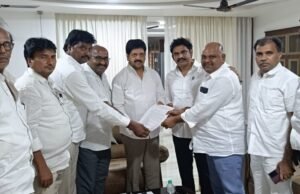 గ్రానైట్ పరిశ్రమను ఆదుకోండి : ఏలూరి ఆధ్వర్యంలో మంత్రి కొల్లు రవీంద్రకు వినతి