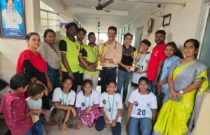 షూటింగ్ బాల్ పోటీలలో ప్రధమ స్థానంలో బాపట్ల జట్టు