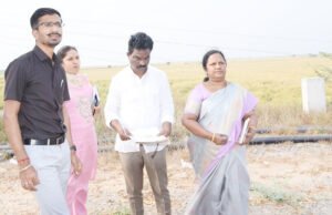 కోర్టు భవన సముదాయంకు భూములు పరిశీలన