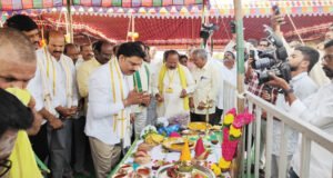 టిడిపి బాపట్ల పార్లమెంటు కార్యాలయానికి శంకుస్థాపన