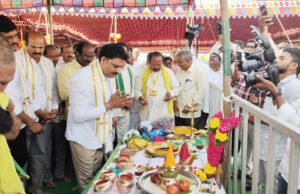 టిడిపి బాపట్ల పార్లమెంటు కార్యాలయానికి శంకుస్థాపన