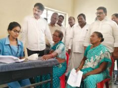 ఉచిత కంటి వైద్య శిబిరానికి విశేష స్పందన