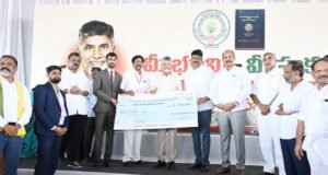 స్వ గ్రామ అభివృద్ధికి రూ.కోటి విరాళం